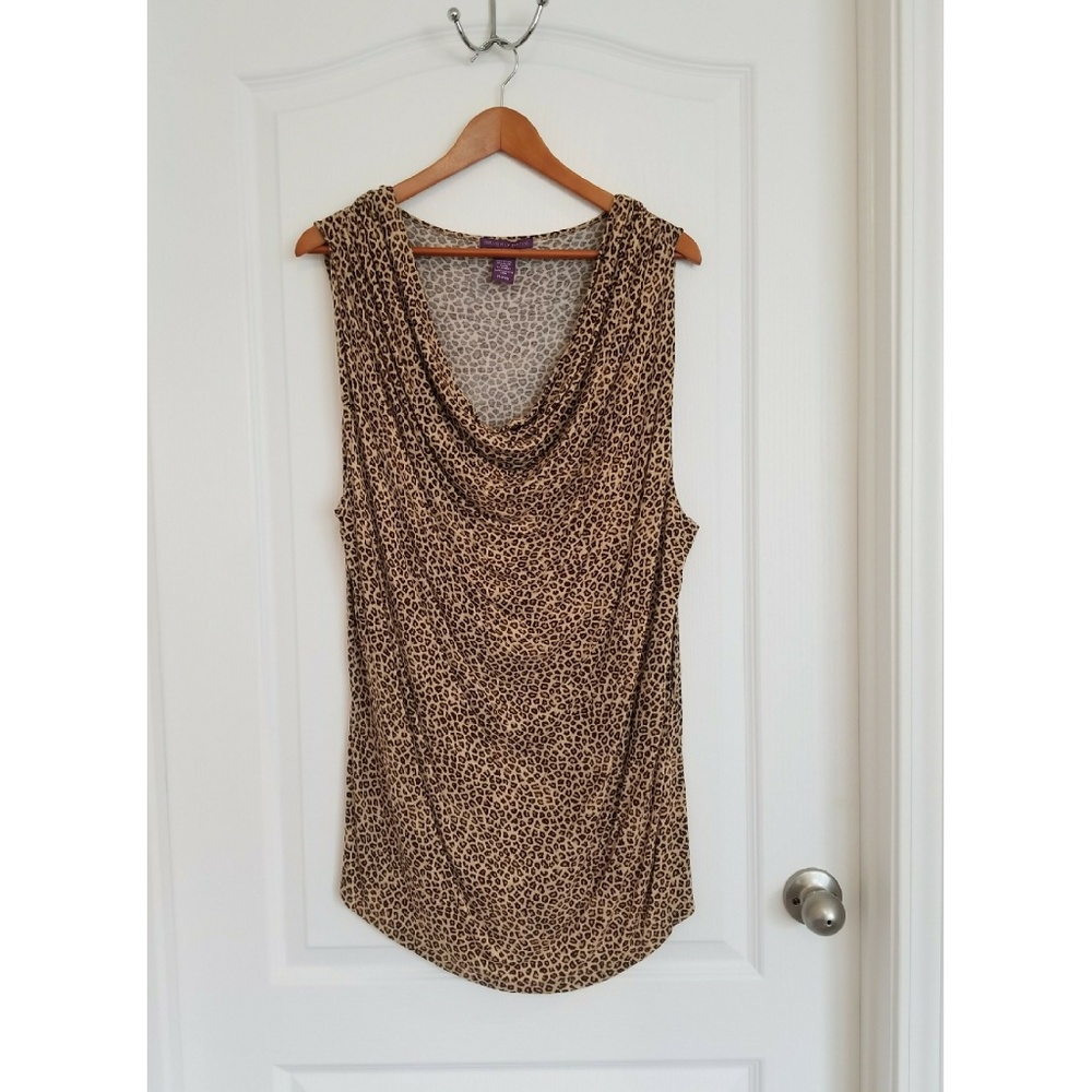 Cowl Neck Sleeveless Blouse